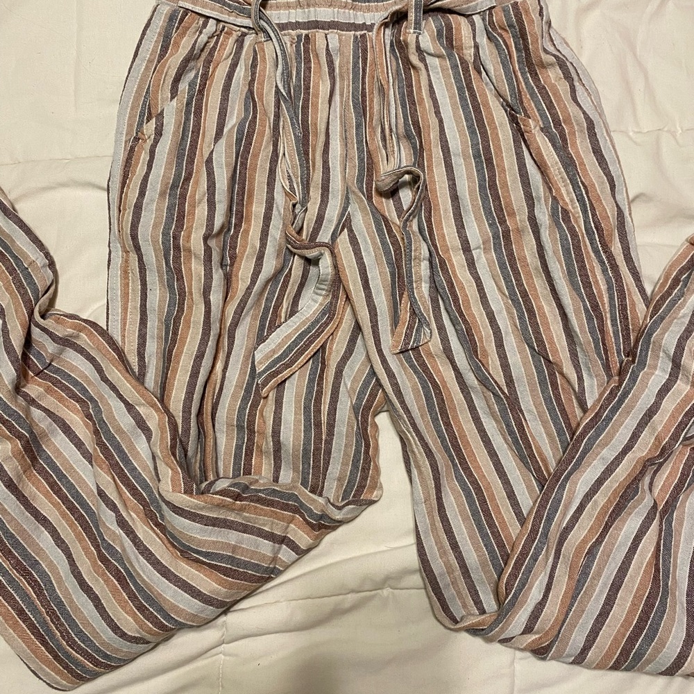 pastel striped pants